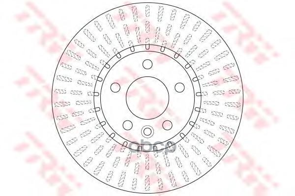 Диск тормозной передний VW TRANSPORTER V DF6499S TRW арт. DF6499S