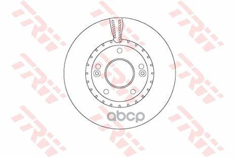 Диск тормозной передний KIA CEE'D II 12-, HYUNDAI ELANTRA 10- DF6628 TRW арт. DF6628