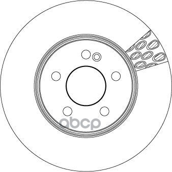 Диск тормозной передний MERCEDES C-CLASS (W205) 2016- DF6641S TRW арт. DF6641S