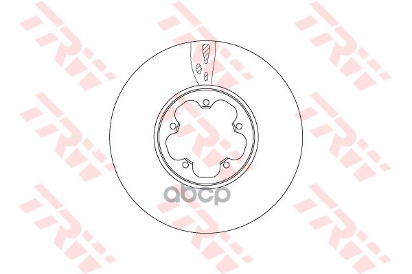 Диск тормозной передний FORD TRANSIT 08/13- DF6752S TRW арт. DF6752S