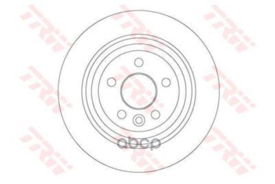 Диск тормозной задний LAND ROVER FREELANDER 2 DF6913 TRW арт. DF6913