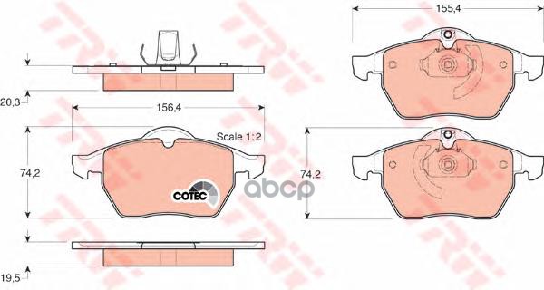 Колодки Тормозные Дисковые Передн Opel: Calibra A 92-97, Vectra B 95-02, Vectra B Хечбэк 95-03, Vectra B Универсал 96-03,  Sa...