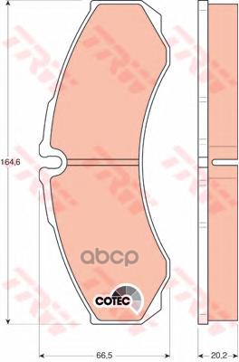 Колодки задние IVECO DAILY II-V GDB1345 TRW арт. GDB1345