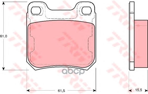 Колодки Тормозные Дисковые Задн Saab: 9-3 98-02, 9-3 Cabriolet 98-03, 9-5 97-, 9-5 Универсал 98-, 900 Ii 93-98, 900 Ii Кабрио...