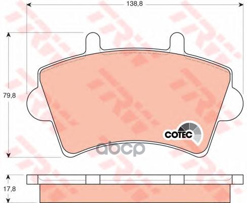 Колодки передние OPEL Movano/RENAULT Master II TRW GDB1442 TRW арт. GDB1442