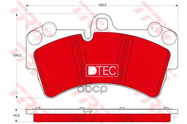 Колодки передние AUDI Q7 (4L), VW TOUAREG (7L_) GDB1548DTE TRW арт. GDB1548DTE