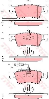 Колодки Тормозные Задние Trw Gdb1671 TRW арт. GDB1671