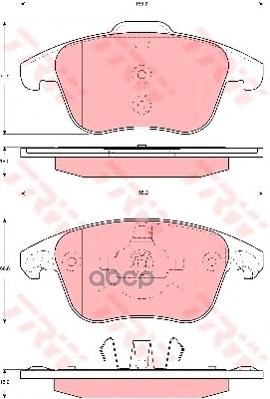 Колодки передние CITROEN C4/DS4/PEUGEOT 3008/5008 2.0L 16V+2.0HDI TRW GDB1691 TRW арт. GDB1691