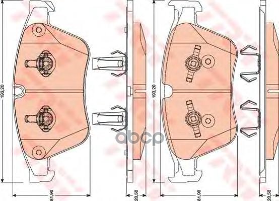 Колодки передние MB X164/W164/W251 TRW GDB1794 TRW арт. GDB1794