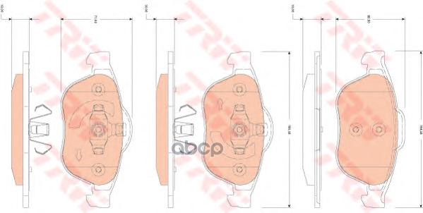 Колодки передние RENAULT Laguna II TRW GDB1823 TRW арт. GDB1823