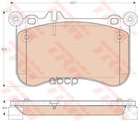 Колодки передние MB W212 mot.5,0L TRW GDB1972 TRW арт. GDB1972