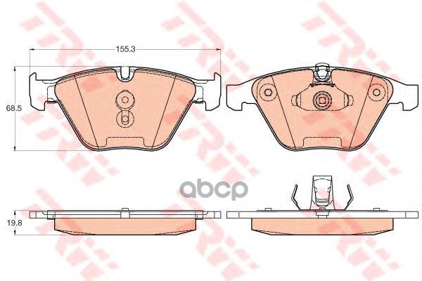 Колодки Торм. Bmw E60/90 TRW арт. GDB2021
