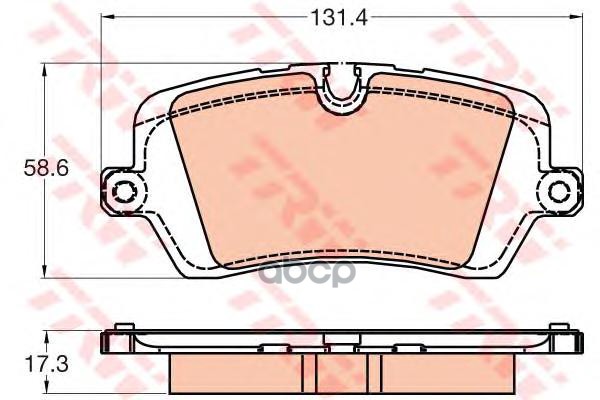 Колодки задние RANGE ROVER SPORT (LW) (4/13- ) GDB2029 TRW арт. GDB2029