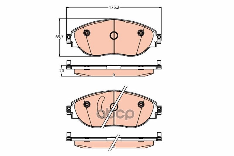 Колодки GDB2219 TRW арт. GDB2219