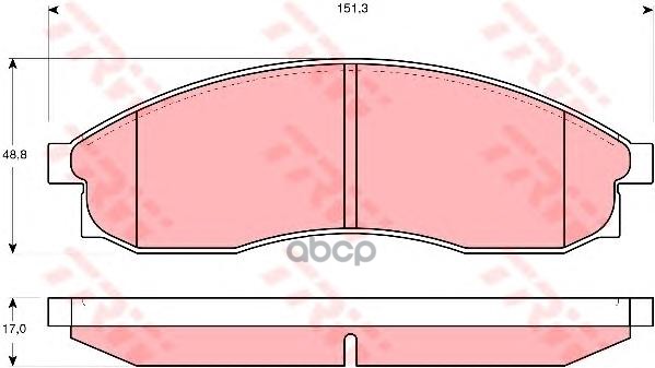 Колодки Тормозные Дисковые | Перед | TRW арт. GDB3107