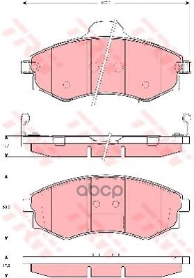 Колодки Передние Hyundai Elantra 00-06/Matrix 04-> Trw Gdb3256 TRW арт. GDB3256
