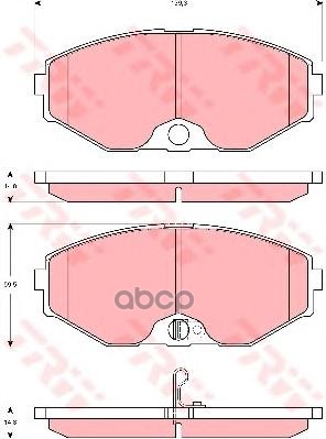 Колодки передние NISSAN Max 2.0-3.0 00-> TRW GDB3273 TRW арт. GDB3273