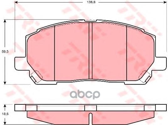 Колодки Тормозные Дисковые Передн Lexus: Rx 00-03 TRW арт. GDB3286