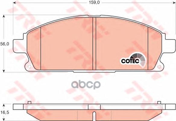 Колодки передние NISSAN PATHFINDER/X-TRAIL 97->04 TRW GDB3293 TRW арт. GDB3293