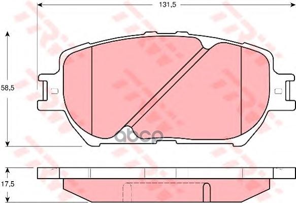 Колодки передние TOYOTA Cam 2.4-3.0 2001-> TRW GDB3314 TRW арт. GDB3314