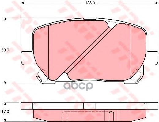 Колодки тормозные дисковые TRW арт. GDB3315