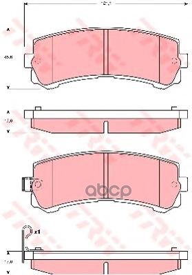 Колодки Тормозные Дисковые | Зад | TRW арт. GDB3362