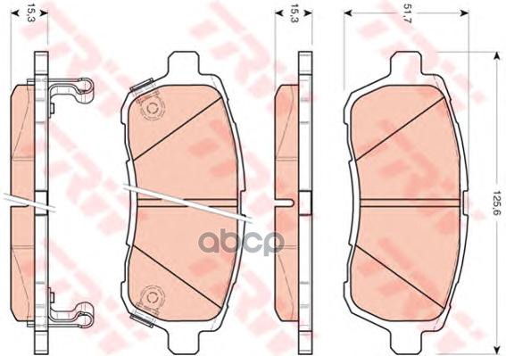 Колодки Передние Ford Fiesta 08-> Trw Gdb3437 TRW арт. GDB3437