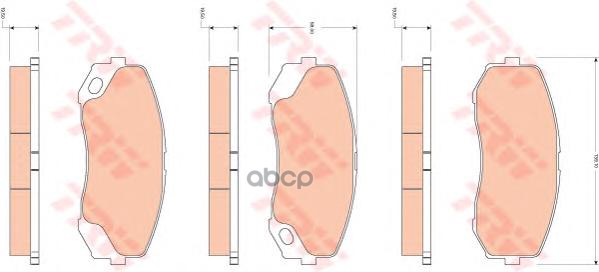 Колодки тормозные дисковые перед TRW арт. GDB3492