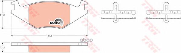 Колодки Тормозные Дисковые Передн Seat: Cordoba 93-99, Ibiza Ii 93-99,  Vw: Derby 82-84, Golf I 82-83, Golf Ii 83-92, Jetta I...