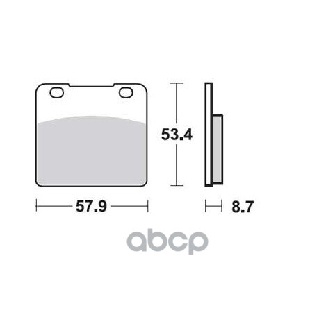 Колодки дисковые MCB542 TRW арт. MCB542
