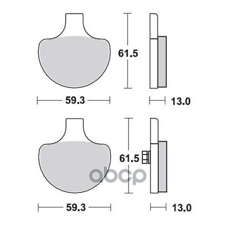 Колодки дисковые MCB548 TRW арт. MCB548