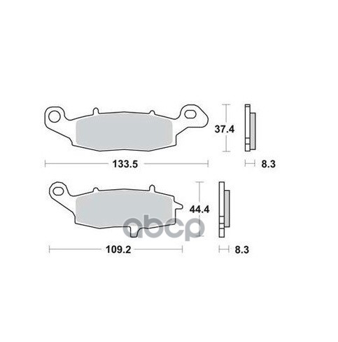 Колодки торм.пер. MOTO MCB682 TRW арт. MCB682
