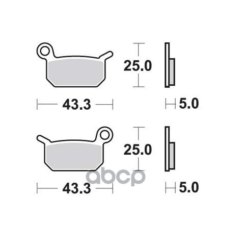 Колодки Тормозные Дисковые Передн Ktm: Sx 50 02-, Sx 50 02-03, Sx 50 04- Задн Ktm: Sx 50 04- TRW арт. MCB750RSI