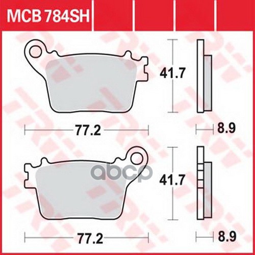 Колодки дисковые MCB784SH TRW арт. MCB784SH