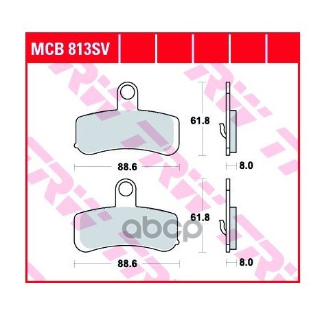 Колодки дисковые MCB813SV TRW арт. MCB813SV