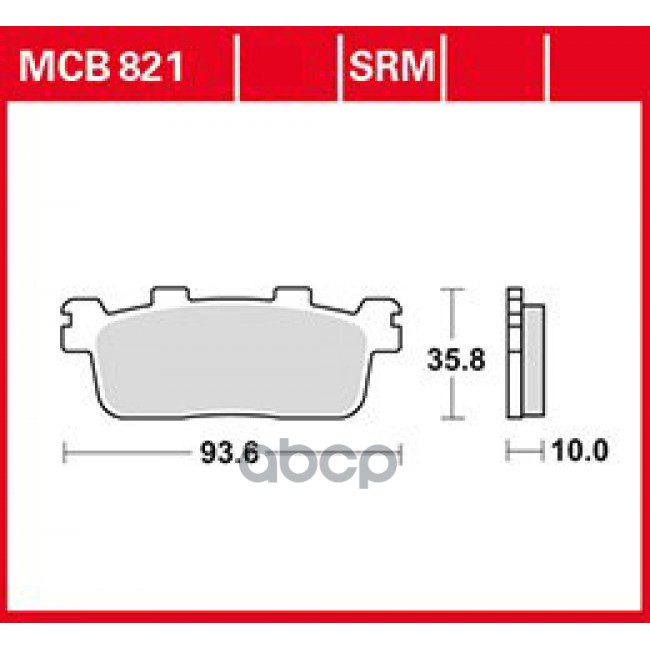 Колодки Тормозные Дисковые Kymco Grand Dink I. 12- TRW арт. MCB821