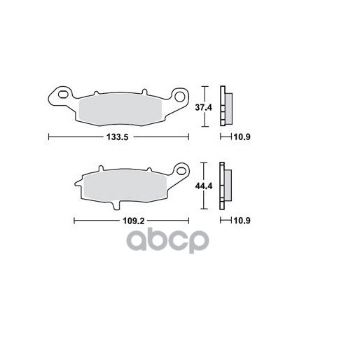 Колодки дисковые MCB843SH TRW арт. MCB843SH