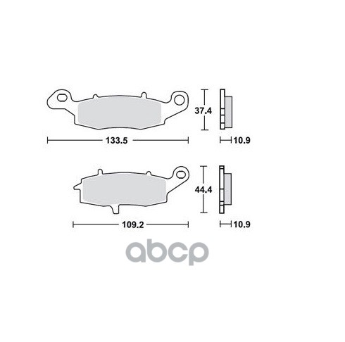 Колодки дисковые MCB843 TRW арт. MCB843