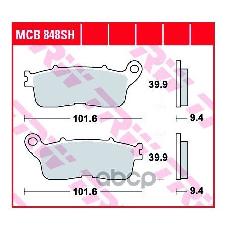 Колодки дисковые MCB848SH TRW арт. MCB848SH