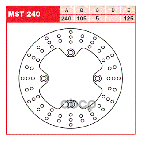 Диск Тормозной Mst240 TRW арт. MST240