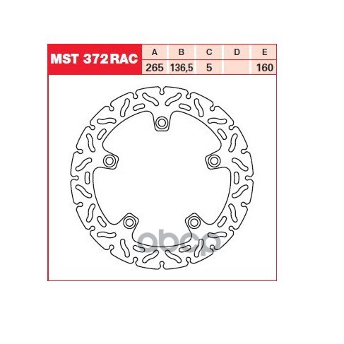 Диск Тормозной Mst372 TRW арт. MST372