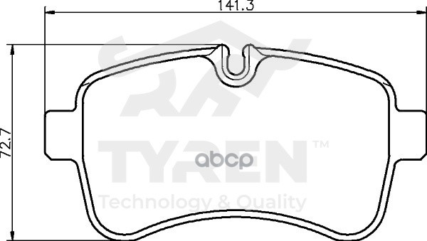 Колодки тормозные дисковые задние TYREN арт. TYR1212931