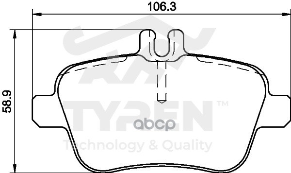Колодки тормозные дисковые задние TYREN арт. TYR1215611