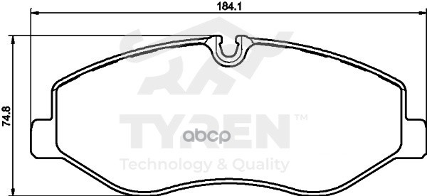 Колодки тормозные дисковые передние TYREN арт. TYR1215661