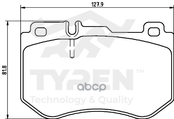 Колодки тормозные дисковые передние TYREN арт. TYR1215781