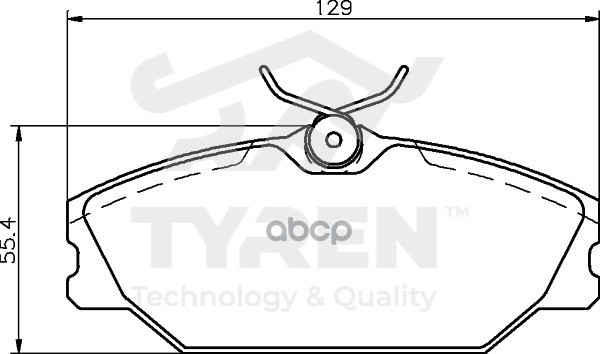 Колодки тормозные дисковые передние TYREN арт. TYR1217751