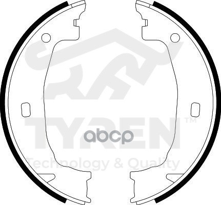 Колодки тормозные барабанные TYREN арт. TYR1410211