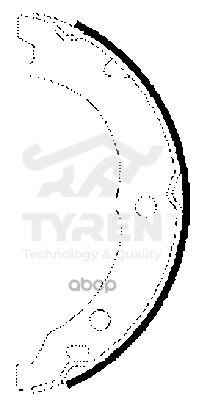 Колодки тормозные барабанные TYREN арт. TYR1410341