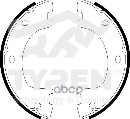 Колодки тормозные барабанные TYREN арт. TYR1412521