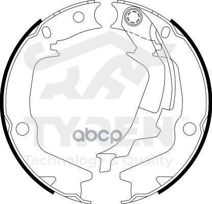 Колодки тормозные барабанные TYREN арт. TYR1412801